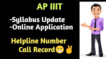 IIIT Syllabus Updation And Online Application Late|Ap iiit online Application 2021 #rguktcet