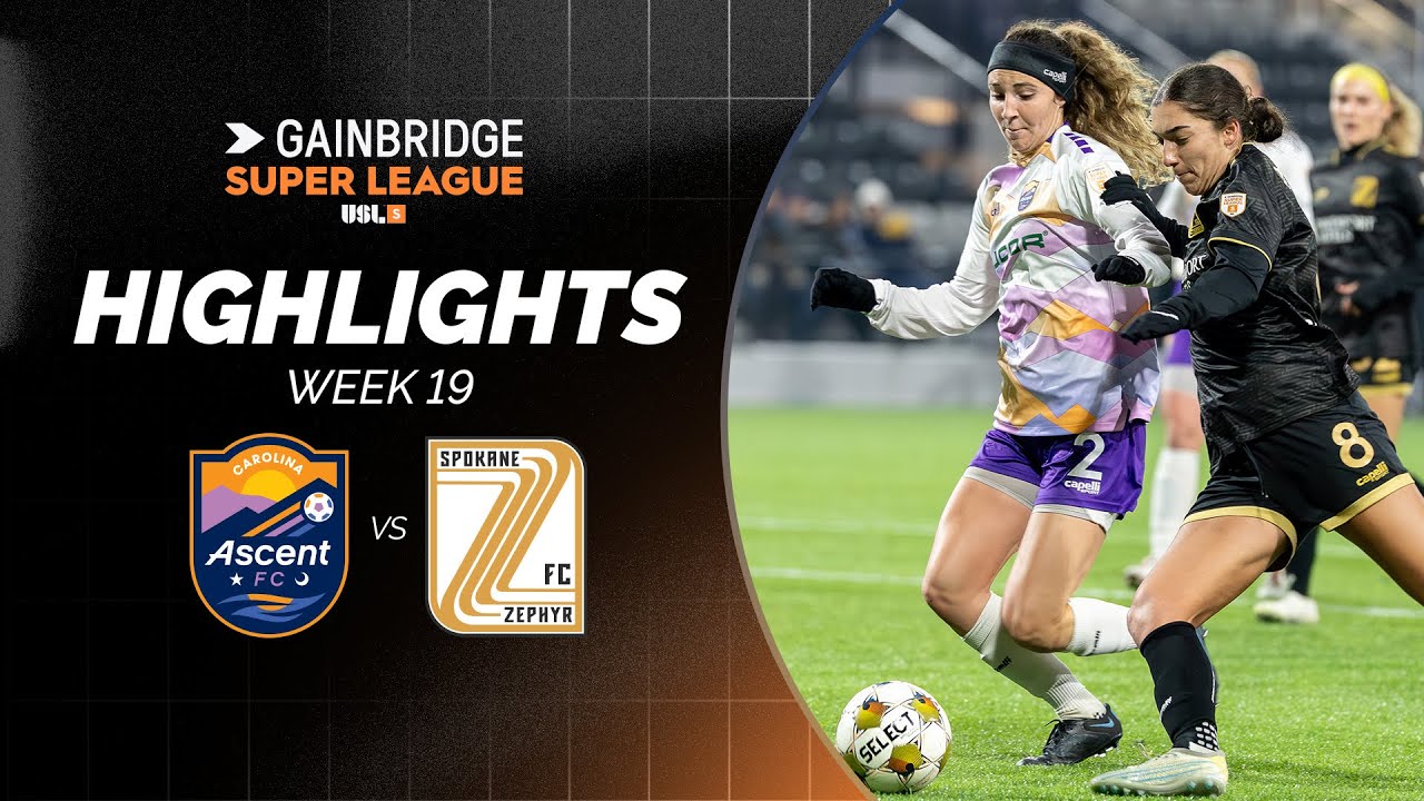 Carolina Ascent FC vs Spokane Zephyr FC | Highlights | Hisey makes history between the sticks