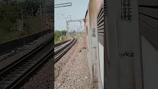 Purshottam Superfast Express speeding #Track change sound #Train
