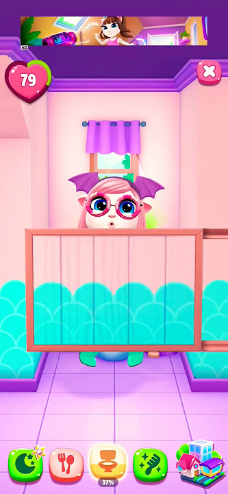 My Talking Angela 2 New Toilet 🤢🤢🤢🤢🤢#shorts  #youtubeshorts #talkingangela #funnyshorts #viral #tom2