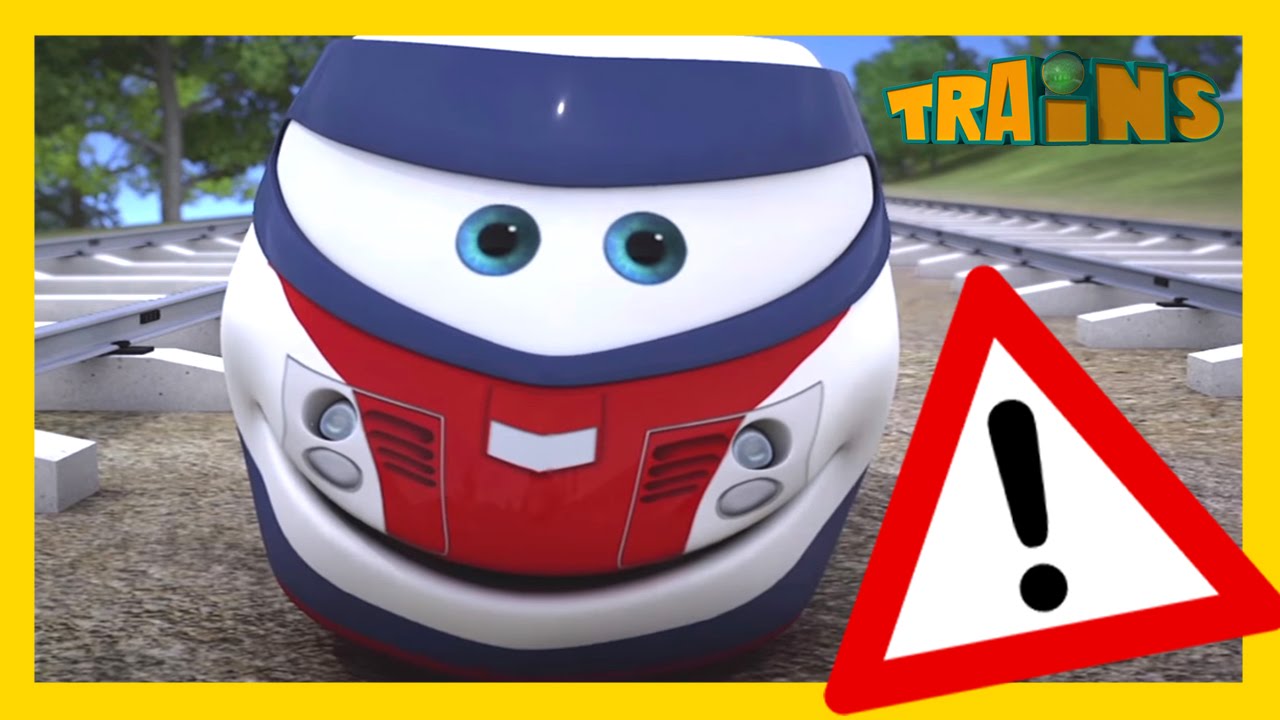 TRAINS cartoons. New 3D animation for kids. New cartoons 2015. Safety rules YouTube