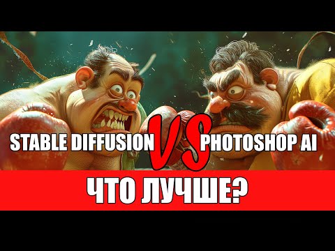 Сравнение AI в Photoshop и плагина Stable Diffusion в Photoshop
