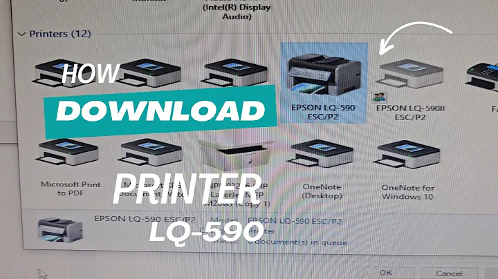 HOW TO DOWNLOAD AND INSTALL PRINTER - EPSON LQ-590 #download #install #printer #epson#lq590