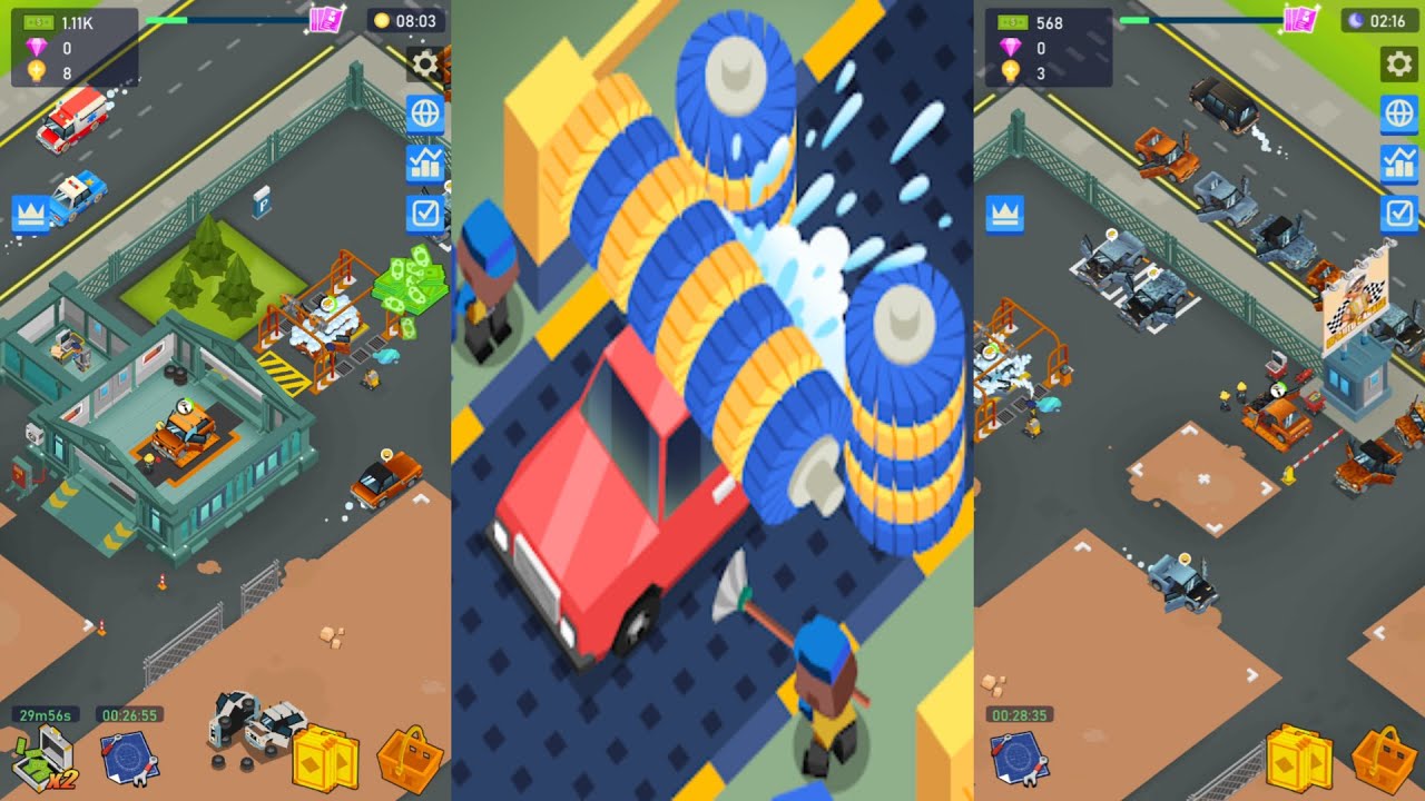 Idle Car Maintenance Gameplay Mobile Game Walkthrough All Levels ...