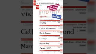 Tempat Download Font Keren Gratis #shorts