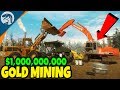 BUILDING $1,000,000,000 GOLD MINE & HEAVY EQUIPMENT | Gold Rush: The Game First Look Gameplay