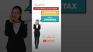 How to COUNTAX using DAX [Power BI Aggregate Function] #TechnoBlend #PowerBI #DAX #Data #shorts #fyp