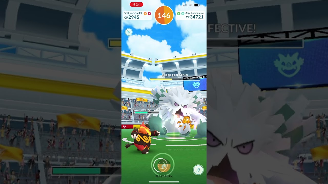 Mega Abomasnow Unique Solo vs Fire Team 6