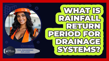 What Is Rainfall Return Period For Drainage Systems? - Civil Engineering Explained