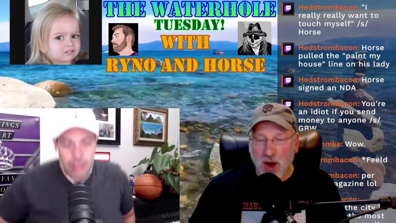 The Waterhole with Haunted Horse is live!! It's a rerun, because I am sick.