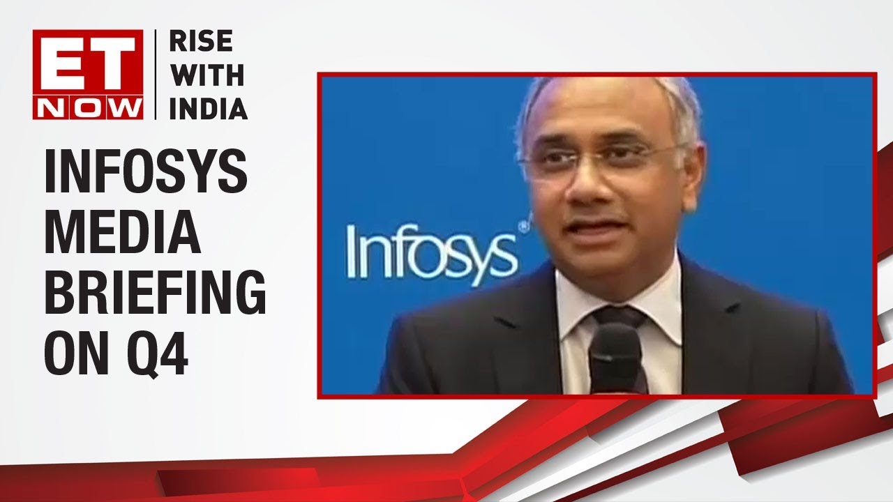 Infosys' CEO & Managing Director Salil Parekh addresses media over Q4 results