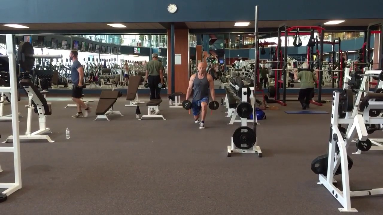 Non-Alternating Walking Lunge leg workouts for women