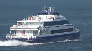 Catamaran CMG《迅隆 11 XUN LONG》Passing  the Tsing Ma Bridge in HK 20260810_C0014