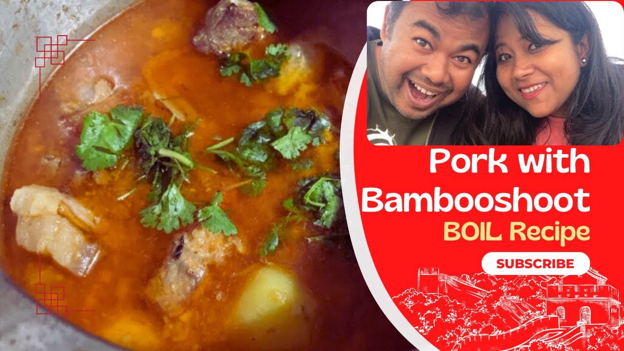 Pork with bamboo shoots Boil recipe Ethnic cuisines of Assam