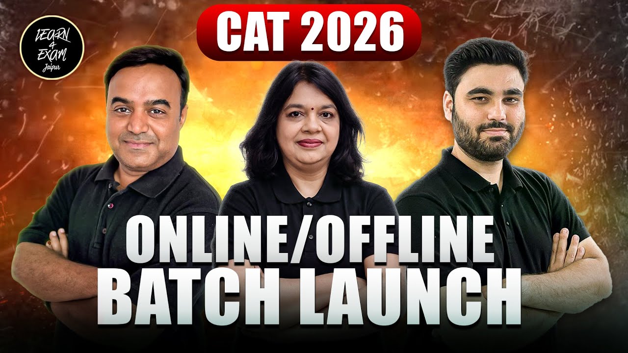 CAT 2026 | Online & Offline Batch Launch | Start Your CAT Journey |ANUP SIR |MOHIT SIR |NIDHI MA'AM