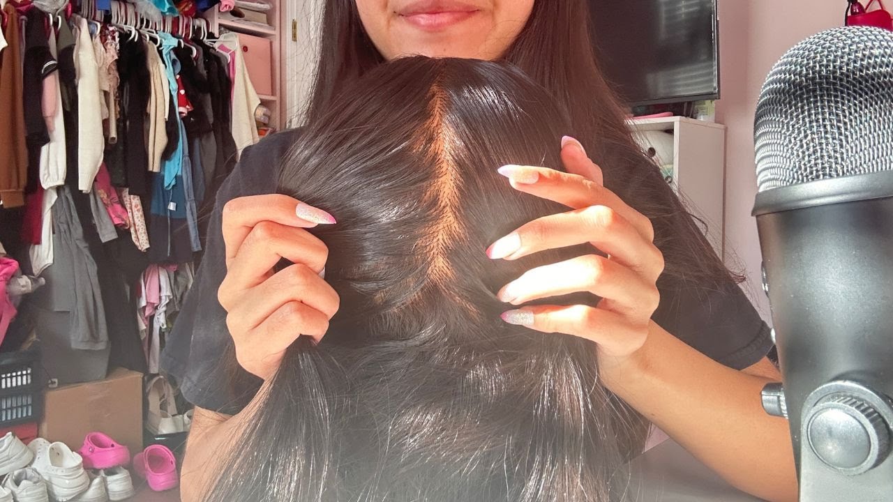 ASMR SCRATCHING YOUR ITCHY SCALP (NO TALKING) Crispy Scratchy Sounds 🤤💆🏽‍♀️