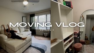 MOVING VLOG | Atlanta Apartment Updates | New Couch, Closet Renovations, & Storage Hacks | EP. 2