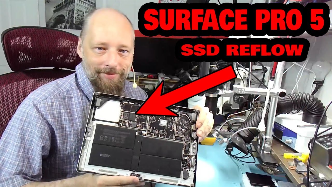 Surface Pro 5 No SSD Detected | Reflow and general inspection