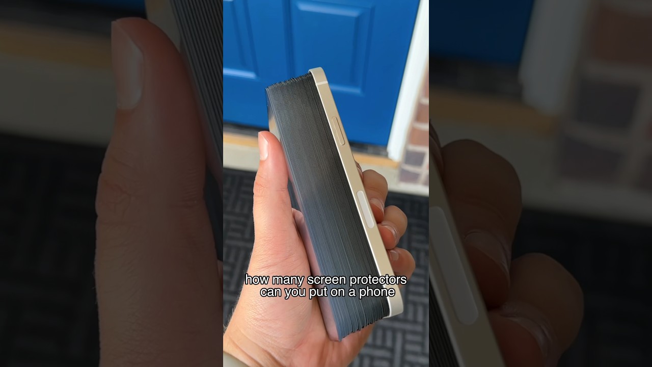 How many screen protectors can you put on until your phone doesn’t work?