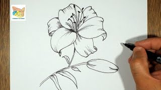 Comment Dessiner Une Fleur De Lys Facile