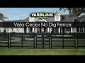 Yardlink vista cedar wood fence panel