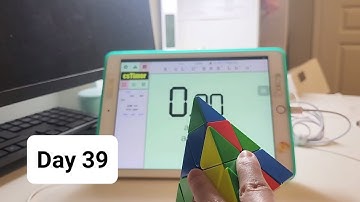 1 Year Cubing Pyraminx Challenge: Day 39/365 (Average 8.29) #noobcuber #asmr #cubing