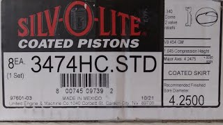 454 Chevy 11-1 dome pistons.