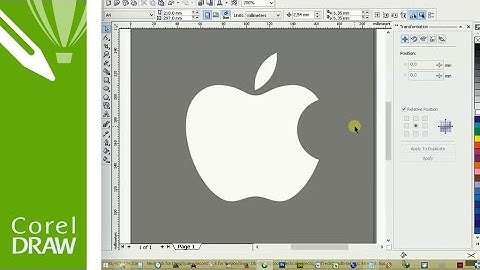 How to Make Apple Logo in CorelDRAW