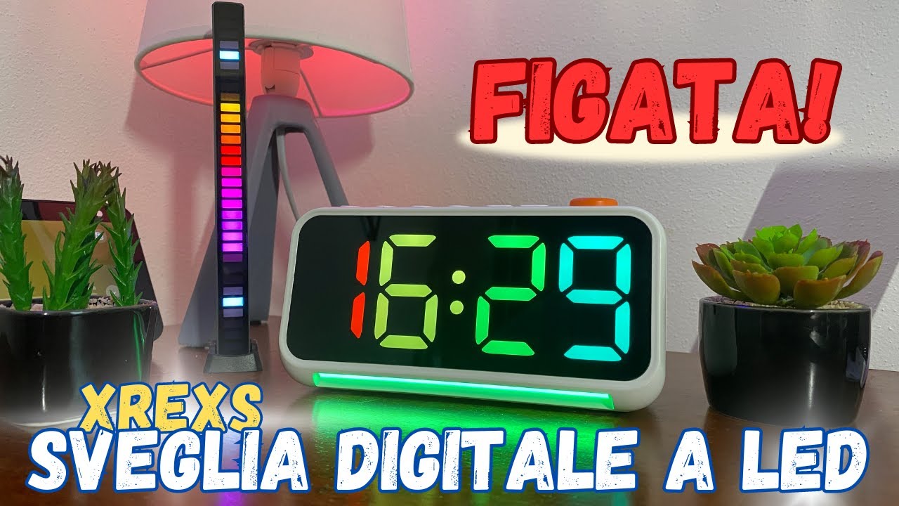 The most COLORFUL LED DIGITAL ALARM CLOCK in the world! XREXS - 1 CRAZY  COOL! 