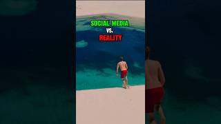 Social Media Vs. Reality (Shocking)  #Travel #Shorts #Socialmedia #Reality