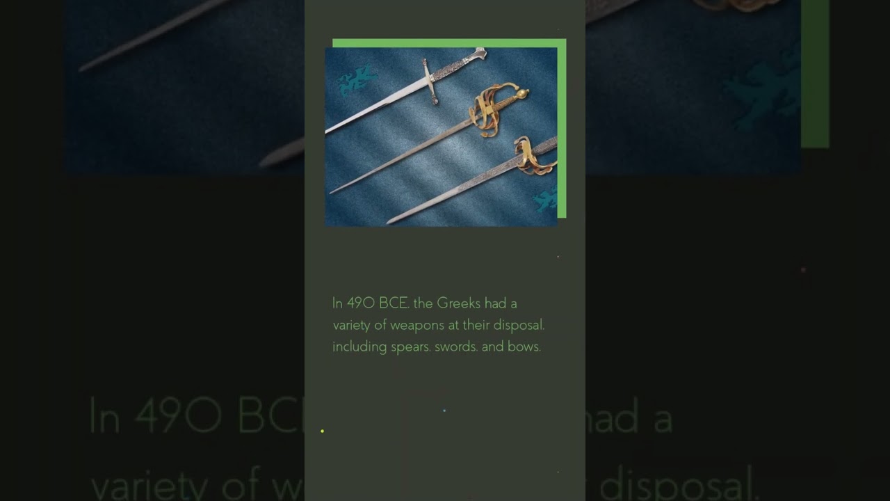 Weapons the Greeks and Persians used in the Battle of Marathon