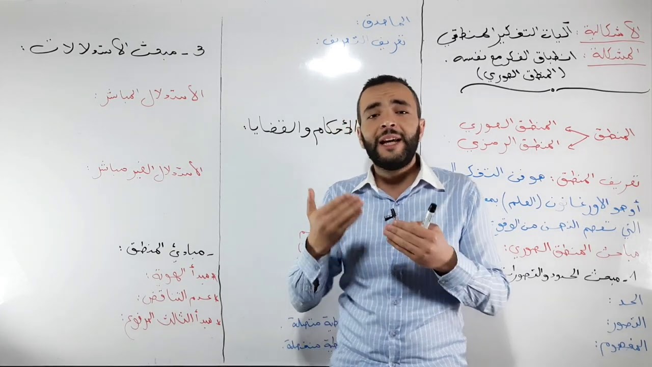 المنطق الصوري الجزء الاول  || مهم جداا