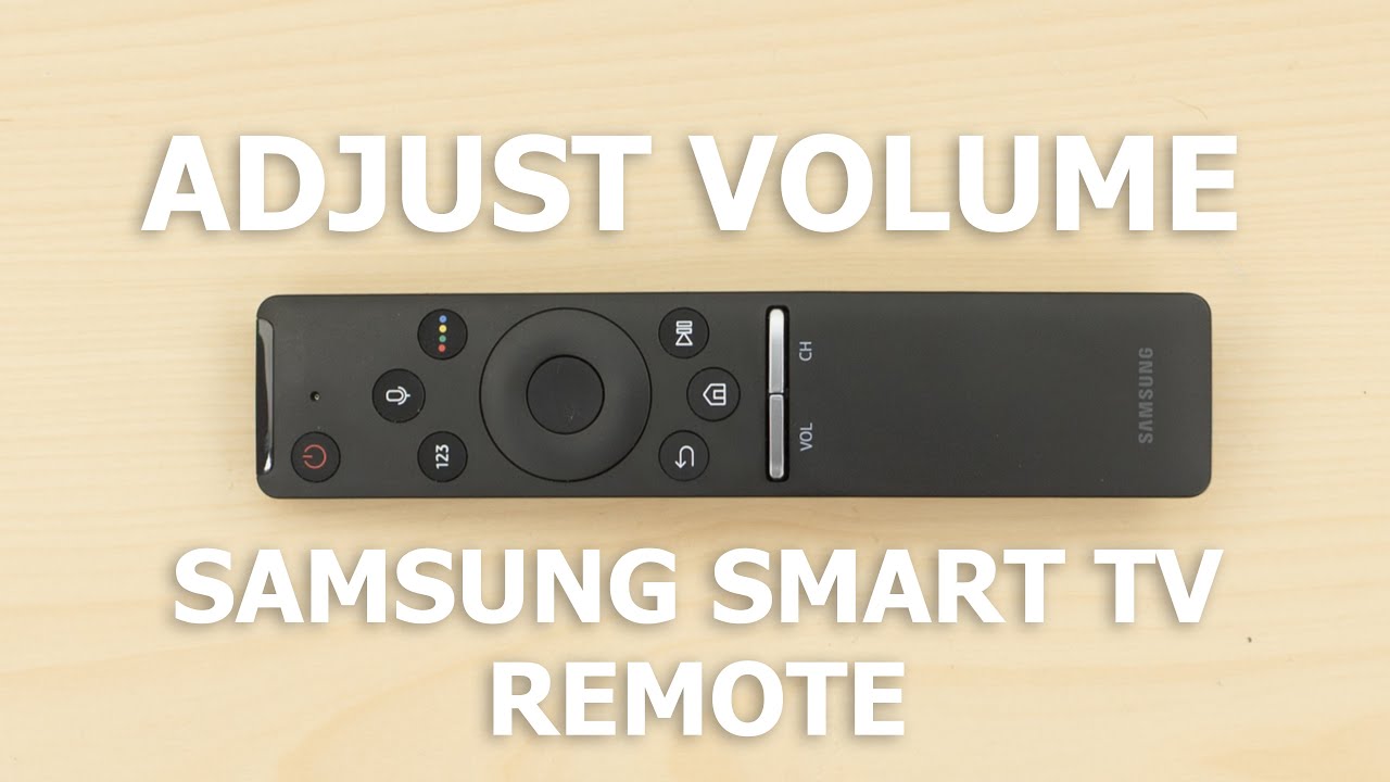 Adjust Volume On A Samsung Smart Tv Remote Youtube