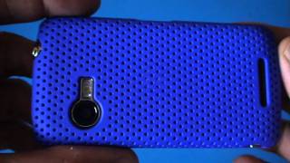 Motorola Quench XT5 XT3 Dark Blue Skin Case screenshot 4