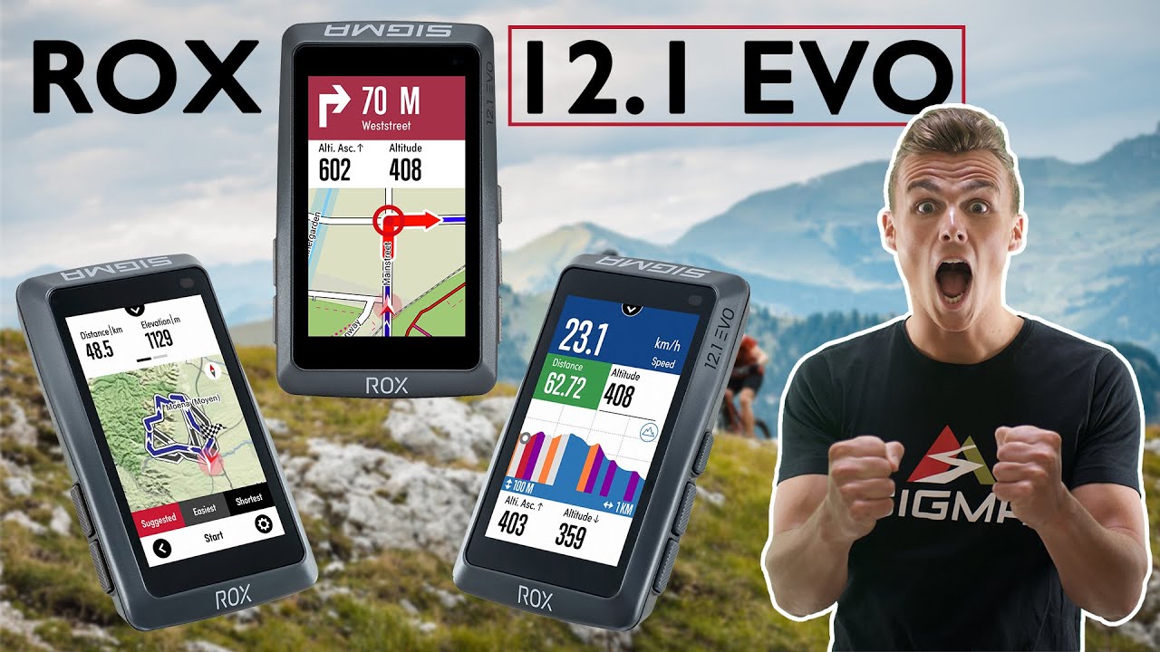 Compteur GPS Sigma Rox 12.1 Evo Pack Capteurs Cardio / Vitesse / Cadence