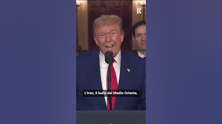 Trump "Abbiamo attaccato tre siti nucleari dell'Iran"