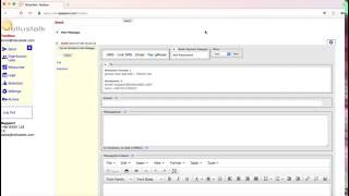 Send SMS and Email messages using the web interface