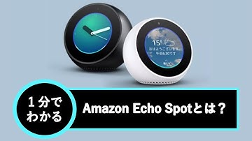 1分でわかる！Amazon Echo Spotとは？