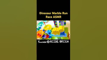 🦕🏞️🪨Satisfying Dino Marble Run | Creative Building Blocks