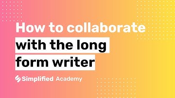 How to collaborate in long form writer
