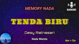 Tenda Biru  Desy Ratnasari  Karaoke Nada Wanita original Key  Lirik   Hd