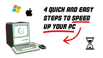 HOW TO FIX A SLOW PC!! 4 EASY STEPS TO SPEED UP YOUR COMPUTER RIGHT NOW! Windows + Mac