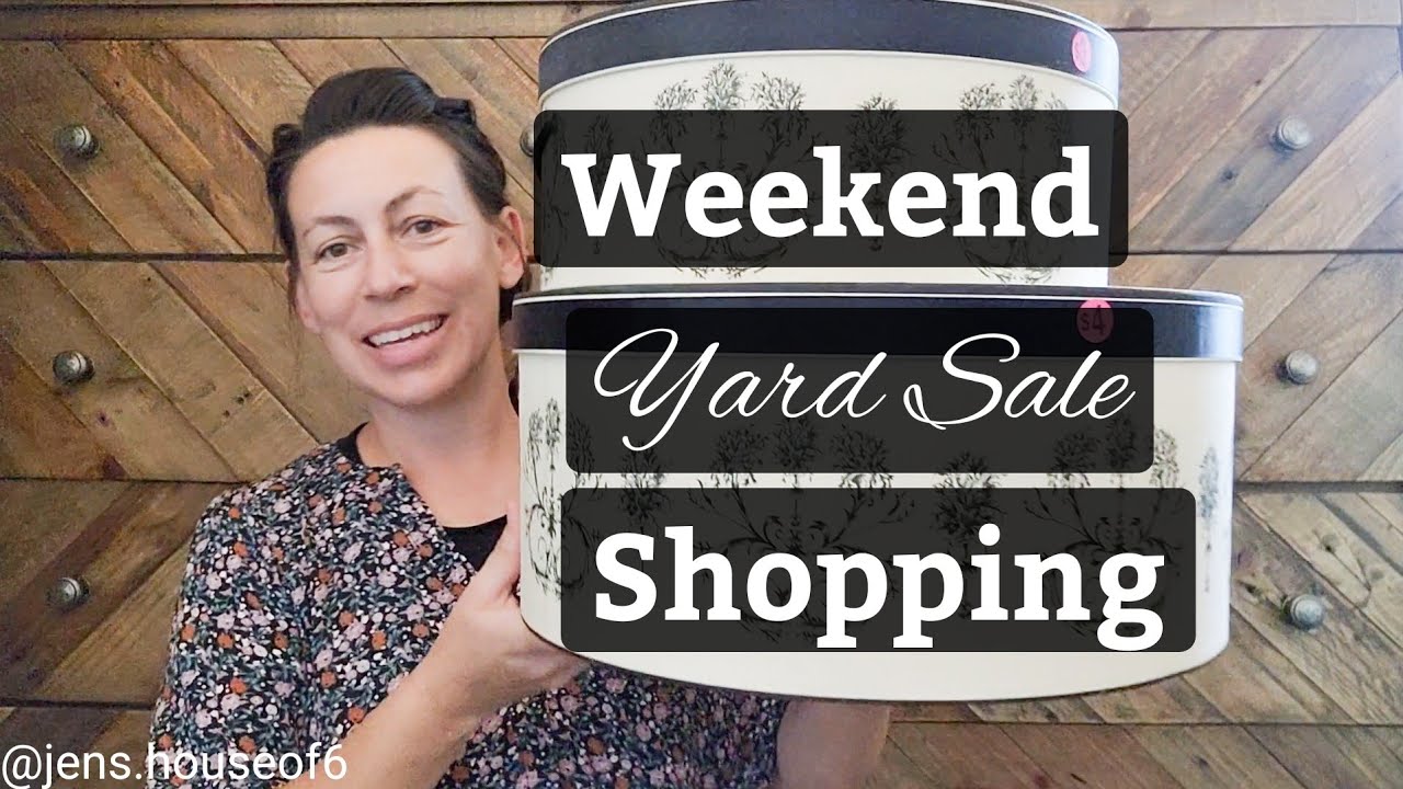 Weekend Yard Sale Shopping yardsalehaul yardsalefinds secondhand 