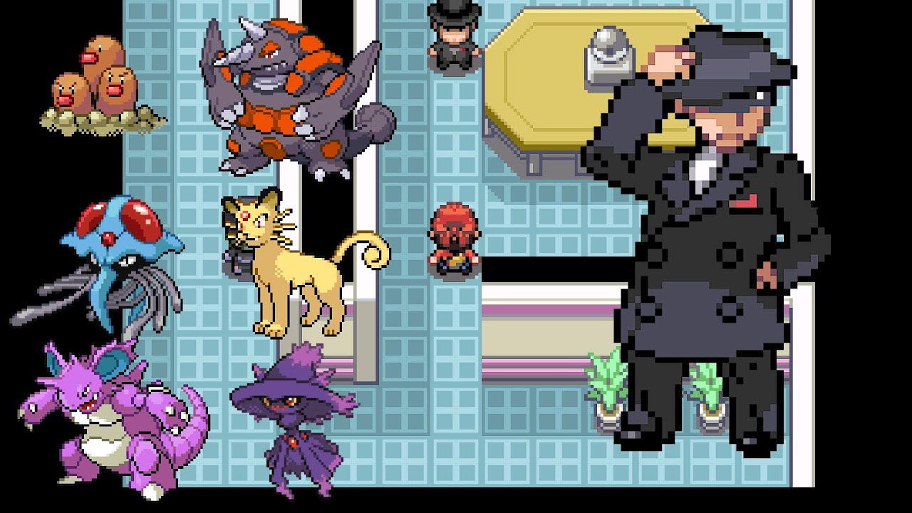 Pokemon Aesthetic Red • Leader Giovanni - Silph Co.