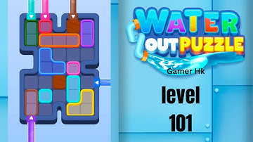 Water out puzzle level 101 Walkthrough Solution 