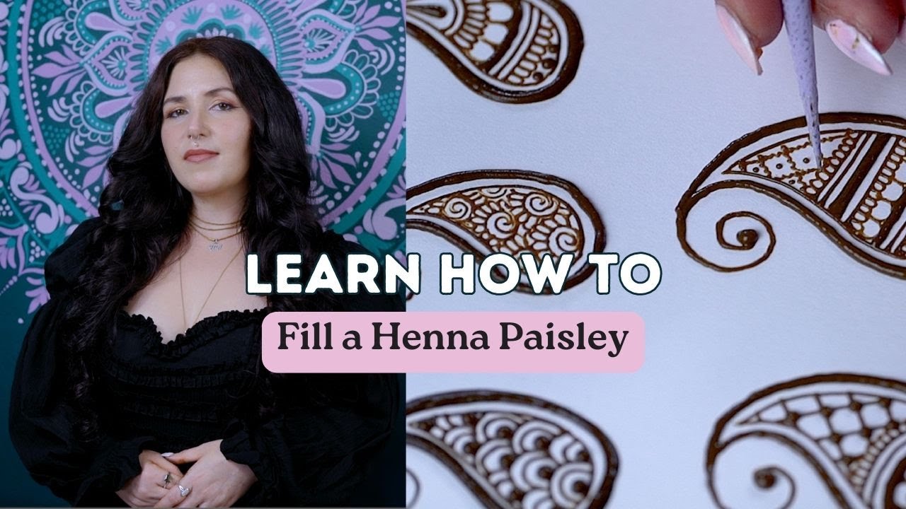 Step-by-step Henna Tutorial For Beginners: Mastering The Art Of Filling A Paisley Design