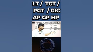 L-9 | AP GP HP | Short cut | LT Grade /TGT/PGT/GIC Exam |By VK Maths