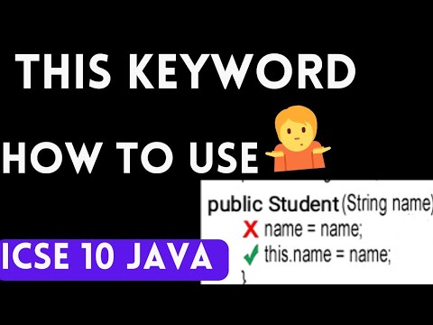 this keyword program in java | constructors in java | computer application | @padhaikrlo