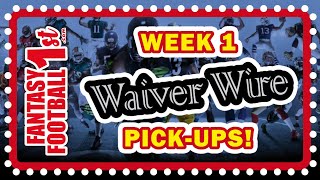 Some of the BEST options for your WEEK 1 - WAIVER WIRE PICKUPS