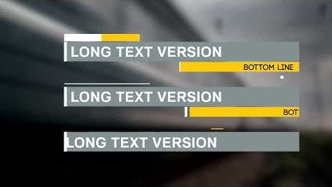Clean Lower Third | After Efects Project Files